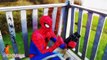 ♥ SPIDERMAN vs DARTH VADER Cartoon - Superhero Battle Cartoon Style In Real Life FUNCLIPS4KIDS