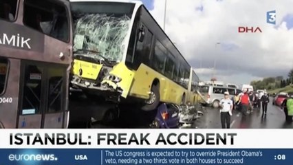 Zap Actu du 26 septembre 2016 - Un bus écrase plusieurs voitures mais ne fait aucune victime !