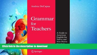 READ  Grammar for Teachers: A Guide to American English for Native and Non-Native Speakers  BOOK