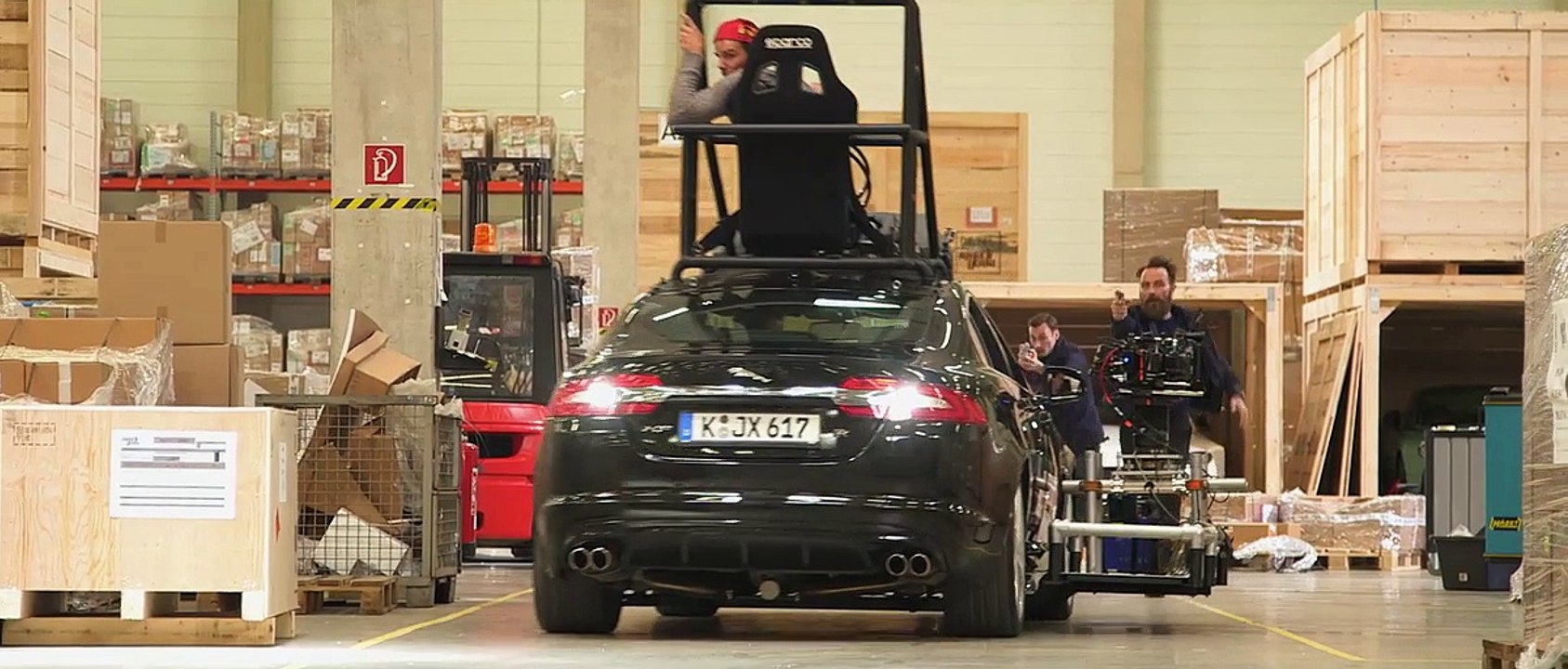 Nicholas Hoult Takes on Jaguar's Smart Cone Challenge