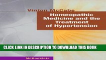 [PDF] Homeopathic Medicine and the Treatment of High Blood Pressure (Homeopathy in Thought and