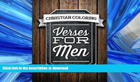 READ ONLINE Color The Bible: Verses For Men: Bible Coloring Books For Adults Relaxation   Mens