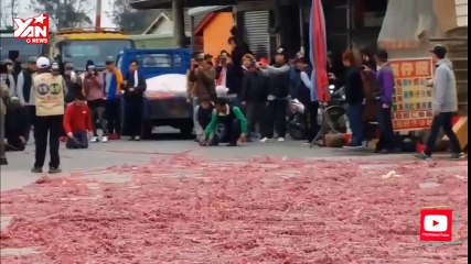Chinese Set Off More Than A Million Firecrackers At Once