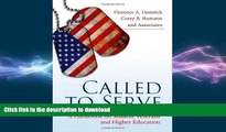 READ  Called to Serve: A Handbook on Student Veterans and Higher Education FULL ONLINE