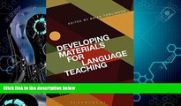 Big Deals  Developing Materials for Language Teaching: Second Edition  Best Seller Books Most Wanted