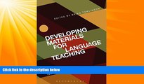 Must Have PDF  Developing Materials for Language Teaching: Second Edition  Free Full Read Most