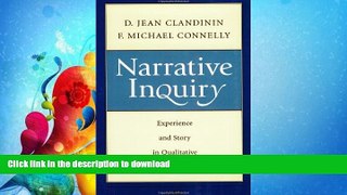 EBOOK ONLINE  Narrative Inquiry: Experience and Story in Qualitative Research  BOOK ONLINE