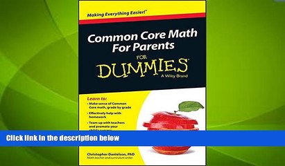 Big Deals  Common Core Math For Parents For Dummies with Videos Online  Free Full Read Best Seller