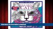FAVORIT BOOK Wild About Cats Adult Coloring Book With Bonus Relaxation Music CD Included: Color