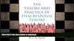 READ  The Theory and Practice of Item Response Theory (Methodology in the Social Sciences)  BOOK