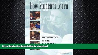 FAVORITE BOOK  How Students Learn: Mathematics in the Classroom (National Research Council)  BOOK