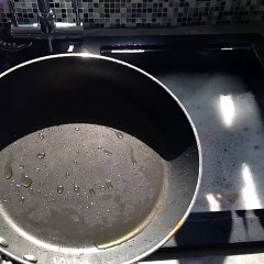 Putting a hot pan in cold water.