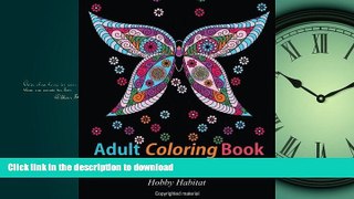 FAVORIT BOOK Adult Coloring Books: Butterfly Zentangle Patterns: 31 Beautiful, Stress Relieving