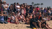 Surf's up at annual dog surfing day in Huntington Beach