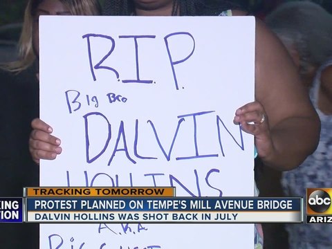 Protest planned at Tempe Mill Ave. Bridge for Dalvin Hollins