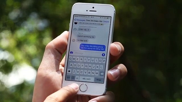 Nhập liệu bằng giọng nói trên iOS 8