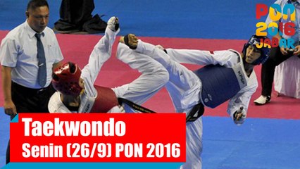 Taekwondo - Siang, Senin (26/9)