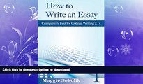 FAVORITE BOOK  How to Write an Essay, Workbook 1 (College Writing)  PDF ONLINE