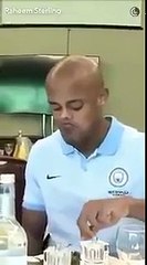 Watch Man City's Raheem Sterling prove he's got no problem making Vincent Kompany look silly