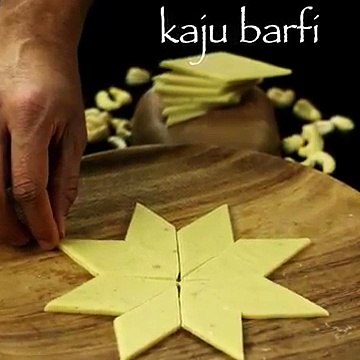 kaju katli recipe _ kaju barfi recipe _ kaju burfi recipe