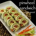 pinwheel sandwich recipe _ veg pinwheel sandwich recipe