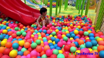 Baby playing slide - Baby outing park 1