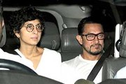 Aamir Khan & Kiran Rao watch the rushes of Dangal