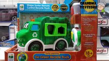 Unboxing TOYS Review/Demos - Learning Journey Remote Control Shape Sorter Go Green Recycle Truck