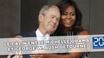 Le câlin entre Michelle Obama et George W. Bush détourné par les internautes