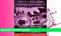FAVORITE BOOK  ITIL V3 Service Offerings and Agreements (SOA) Full Certification Online Learning