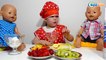 Кукла Беби Борн и Повар Ника готовят Мороженое с Фруктами для Кукол. Видео для детей