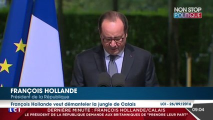 François Hollande à Calais : il tacle ceux qui polémiquent sur la "jungle"