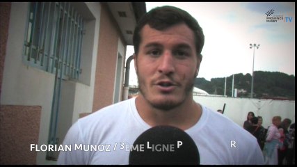 Florian Munoz après Aubenas / Provence Rugby