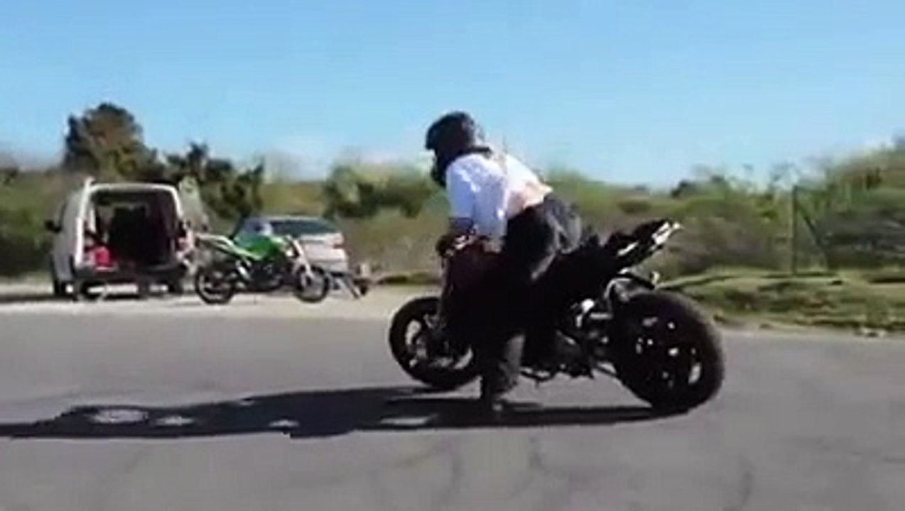 Hyper motorcycle stunts