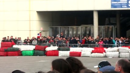 Stunt Moto al Motodays 2014 Roma - Salti sul Trampolino