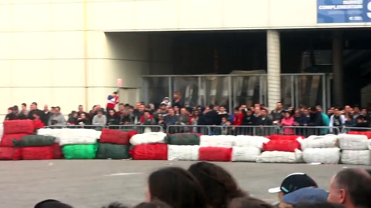Stunt Moto al Motodays 2014 Roma - Salti sul Trampolino
