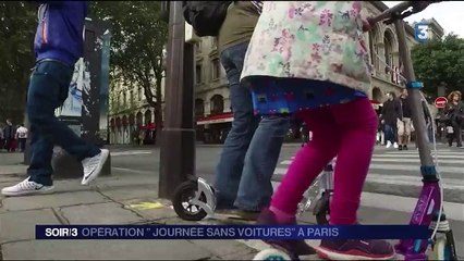 Malgré le temps maussade, la Journée sans voiture à Paris est un succès