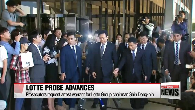 Prosecutors request arrest warrant for Lotte Group chairman Shin Dong-bin