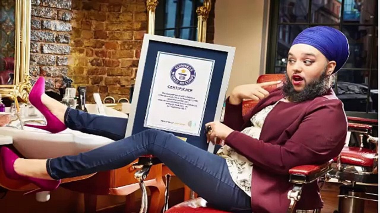 Harnaam kaur_Beard Woman Model_in Urdu_Guinness World Records Holder_Urdu Tv Hub