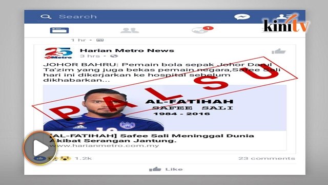 Video: Alhamdulillah, saya sihat tiada siapa yang meninggal - Safee sali