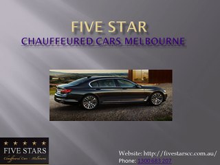 Book Affordable Chauffeured Cars in Melbourne | Five Stars