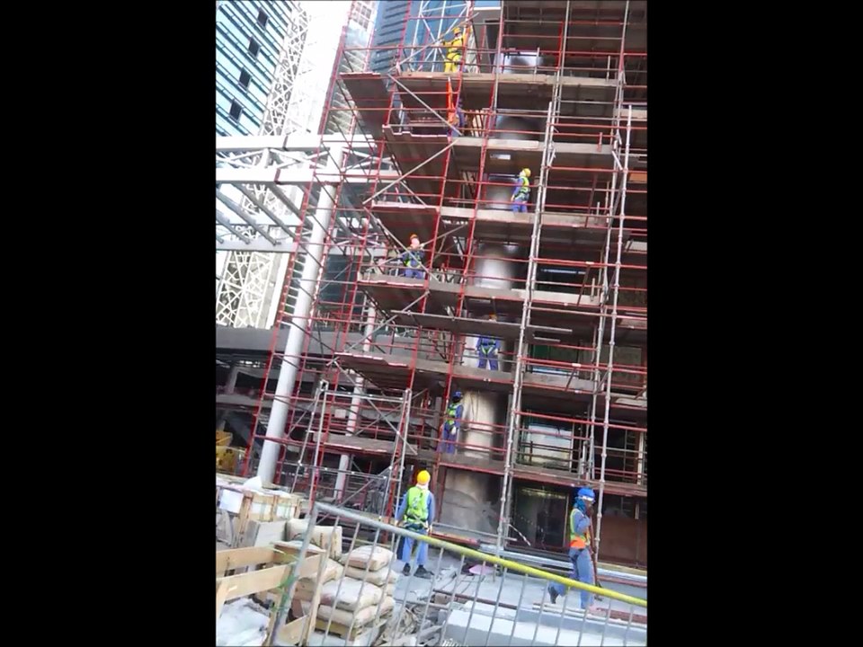 ZigZag system of passing scaffold materials (AGP)