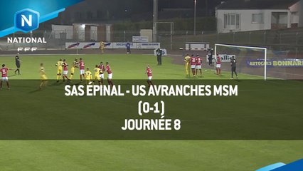 J8 : SAS Épinal - US Avranches MSM (0-1), le résumé