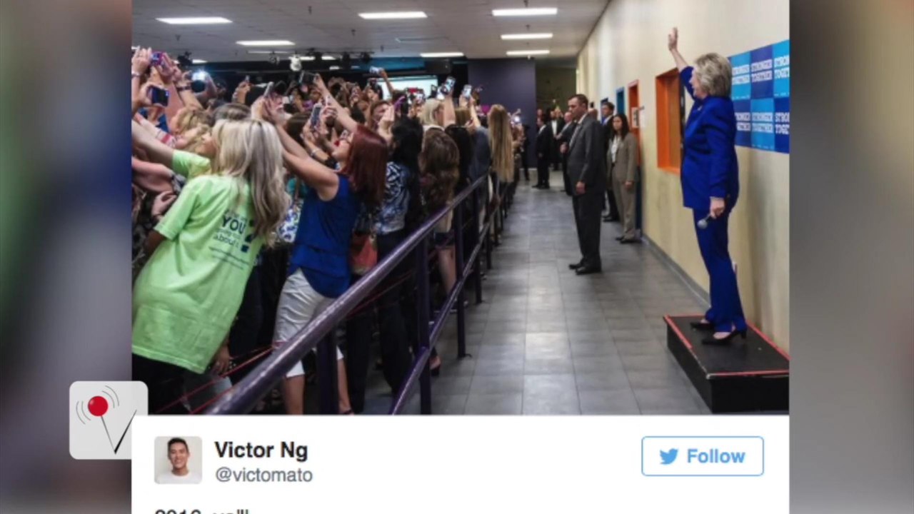Why is Everyone Turning Their Backs on Hillary Clinton in this Photo?