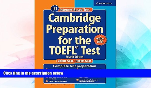 Big Deals Cambridge Preparation for the TOEFL Test Book with Online Practice Tests and Audio CDs