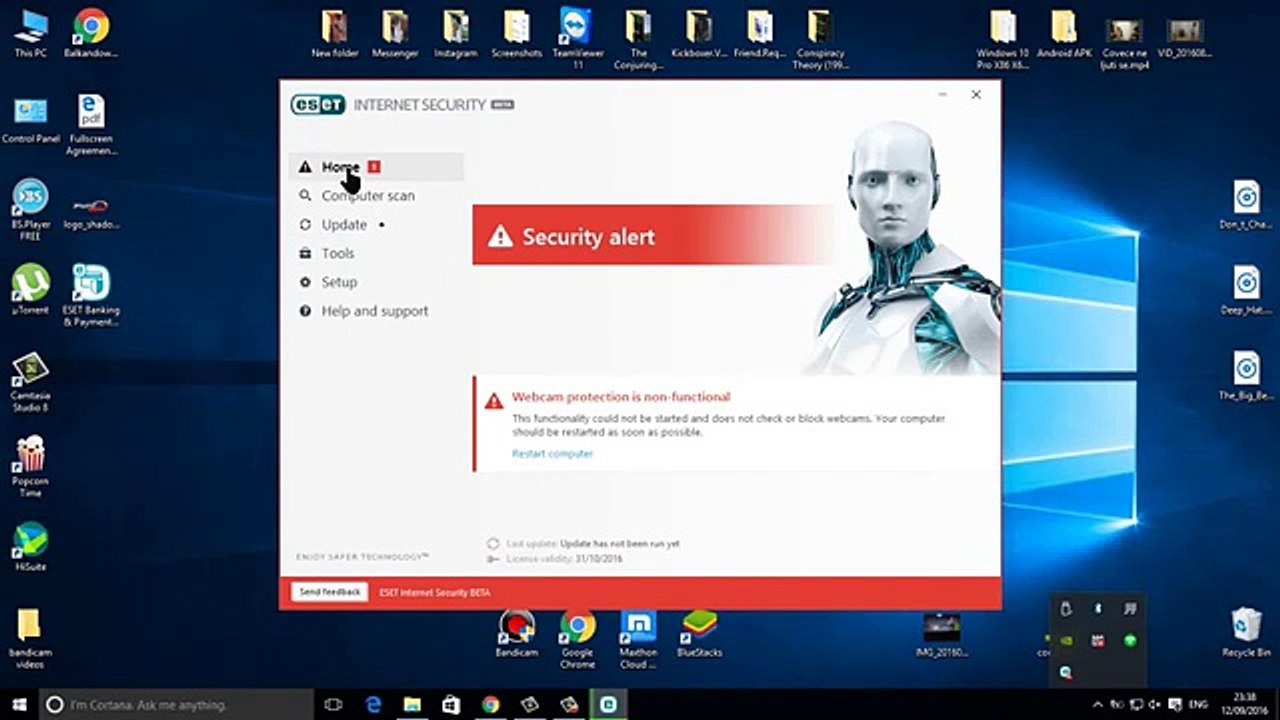 Esat Smart security NOD32 Antivirus 10 with serial key