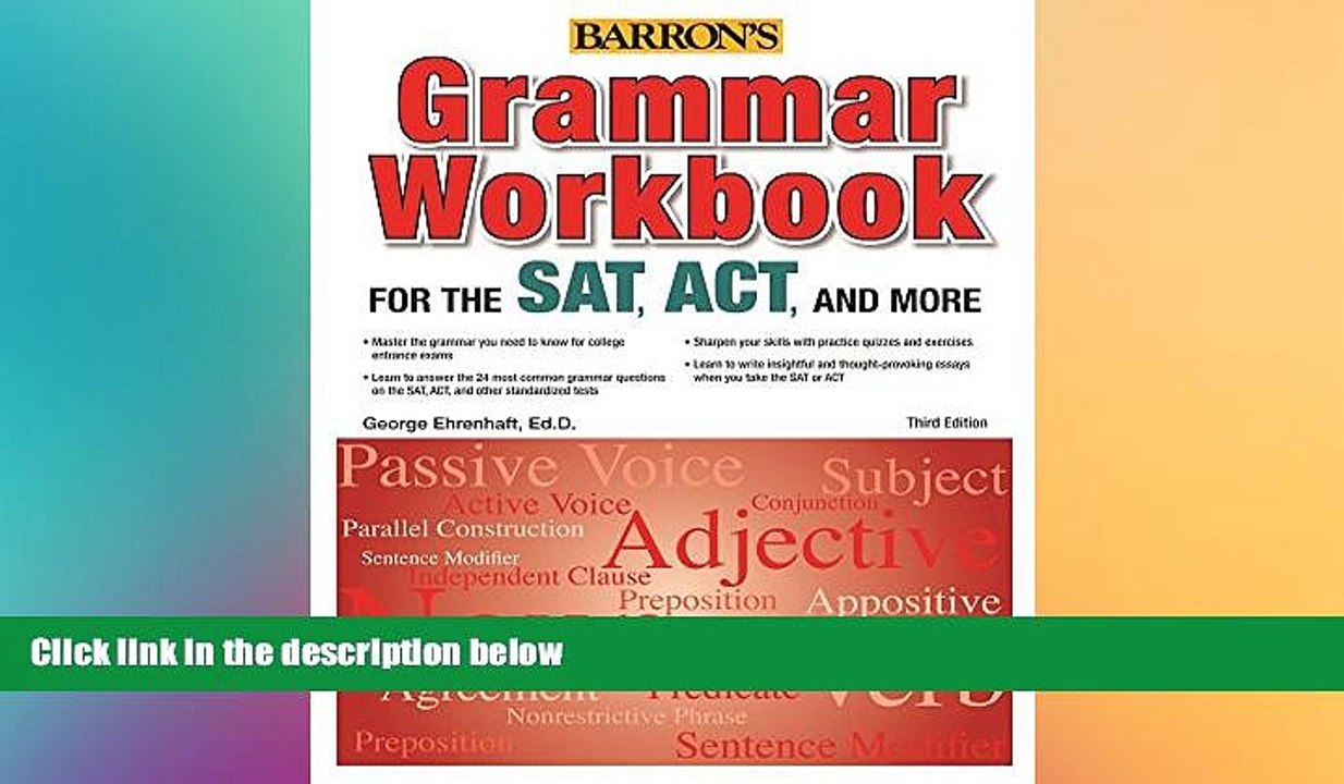 Big Deals  Grammar Workbook for the SAT, ACT, and More, 3rd Edition  Best Seller Books Best Seller