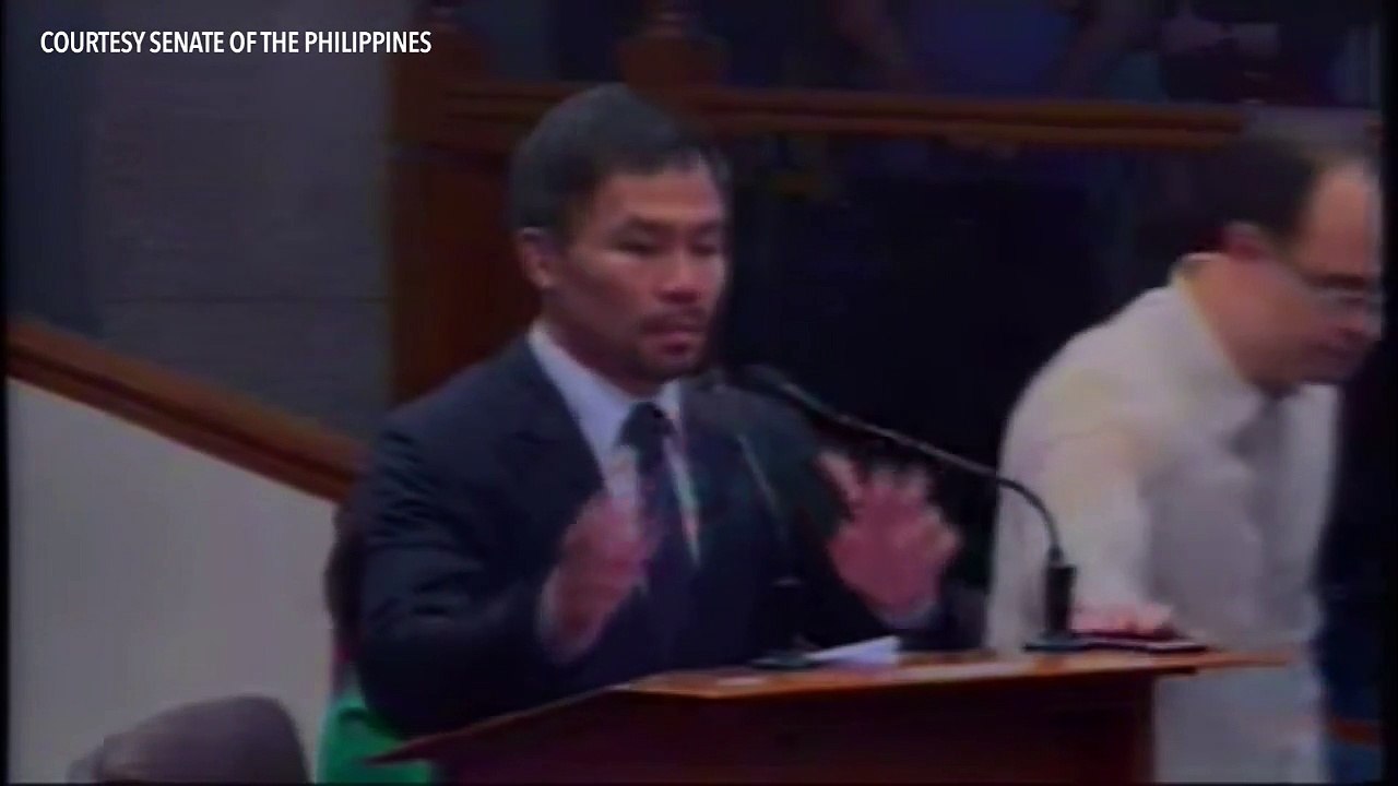 Senator Pacquiao motions to remove De Lima as chair of justice committee
