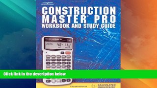 Big Deals  Construction Master Pro: Workbook and Study Guide  Best Seller Books Most Wanted