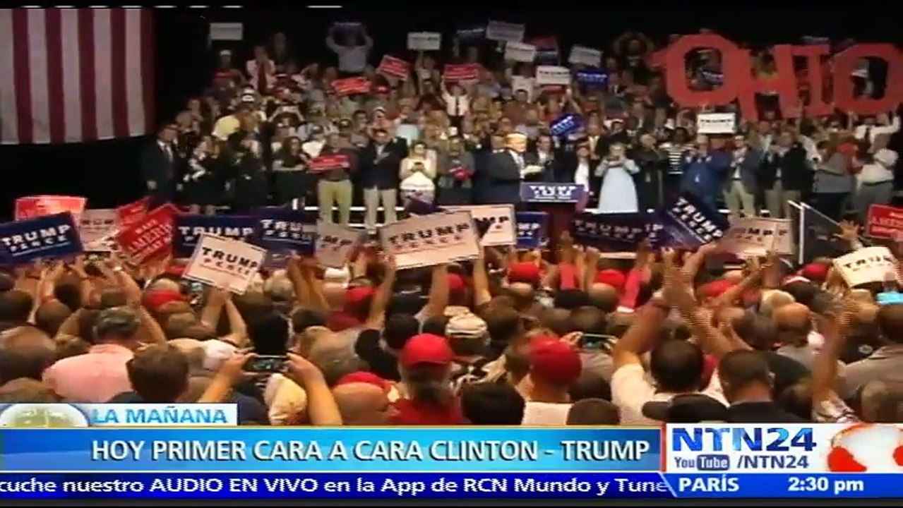 Primer cara a cara: Hillary Clinton y Donald Trump protagonizan debate crucial para sus aspiraciones presidenciales